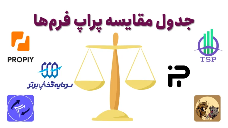 جدول مقایسه پراپ فرم ها