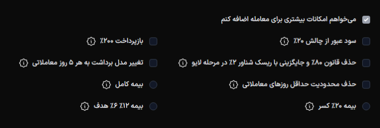 امکانات قابل خرید زورا اف ایکس